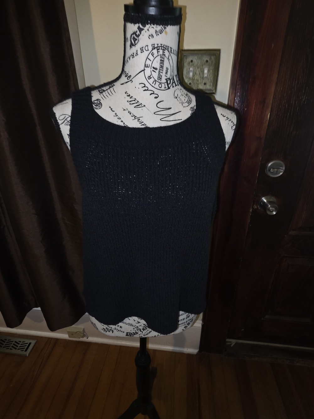 J Crew Black Knit Tank Top - Women's Sleeveless Sweater Medium